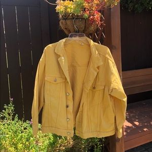 Yellow H&M denim jacket